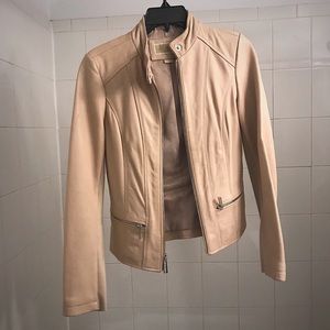 MICHAEL Michael Kors XS nude leather jacket